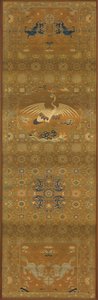 Brokát, selyem. Hosszúkás panel; székhuzat alkotó: Unknown artist
