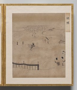 Pillangók az Illusztrációk albumából a Genji meséjéhez alkotó: Unknown artist