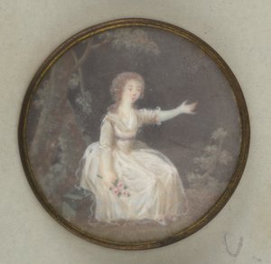 Festett hölgy gomb alkotó: Unknown artist
