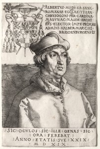 Brandenburgi Albrecht bíboros – A kis tányér alkotó: Unknown artist