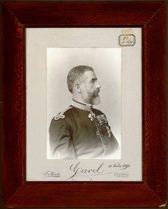 Carol Ier ou Charles Ier – I. Károly román király (1839-1914) portréja, névtelen. Ezüst zselatin fotózás alkotó: Unknown artist