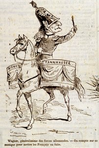 Karikatúra Wagnertől, a német haderő tábornokától – az 1870.07.08-i „” L