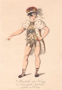 Karakterek egy német Macbeth-produkcióból (a hat rézkarc egyike) alkotó: Unknown artist