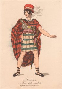Karakterek egy német Macbeth-produkcióból (a hat rézkarc egyike) alkotó: Unknown artist