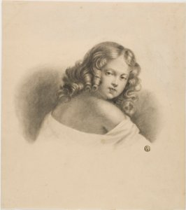 Göndör hajú gyermek alkotó: Unknown artist