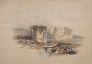 Kör alakú templom Baalbecben alkotó: Unknown artist