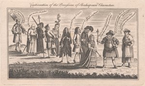 A Shakespeare-figurák menetének folytatása alkotó: Unknown artist