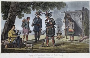 Az észak-amerikai indiánok jelmezei, Heriot, George (1766-1844) alkotó: Unknown artist