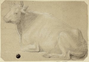 Hanyatt fekvő tehén alkotó: Unknown artist