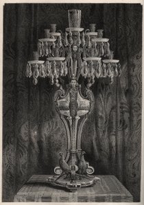 Crystal candelavre a Baccarat gyárból - - Louis Figuier 