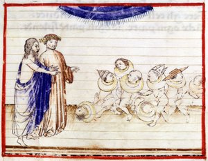 Dante és Virgil – Dante Alighieri „Isteni színjátékában”. Pokol, dal VII alkotó: Unknown artist