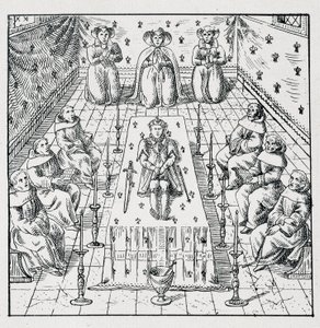 IX. Károly 1574. május 30-án, 24 évesen halt meg – a 39 figurát tartalmazó gyűjteményben, amely Franciaország 1562 és 1586 közötti katasztrófáit ábrázolja” Louis Perrin imprimerie alkotó: Unknown artist