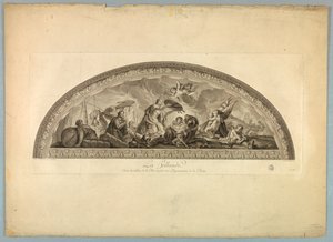 Lebrun és Mignard dekorációi a Versailles-i palotában alkotó: Unknown artist