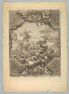 Lebrun és Mignard dekorációi a Versailles-i palotában alkotó: Unknown artist