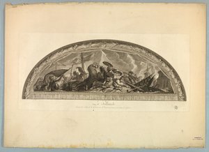 Lebrun és Mignard dekorációi a Versailles-i palotában alkotó: Unknown artist