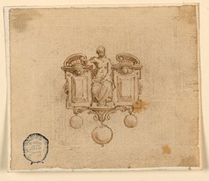 Bross tervezése nővel Broken Pedimetben alkotó: Unknown artist