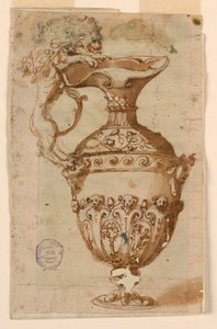 Oroszlán formájú nyéllel ellátott ewer kialakítása alkotó: Unknown artist