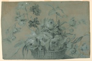 Virágkosár-motívum tervezése alkotó: Unknown artist