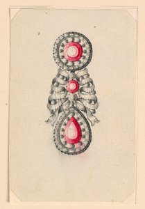 Fülbevaló kialakítása alkotó: Unknown artist