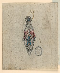Fülbevaló kialakítása alkotó: Unknown artist