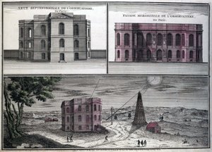 Különböző nézetek a párizsi csillagvizsgálóról 1700-ban. alkotó: Unknown artist