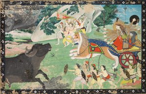 Durga szleng Mahisha alkotó: Unknown artist
