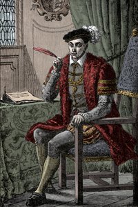 VI. Edward naplója írása – VI. Edward király (1537-1553) naplója írása alkotó: Unknown artist