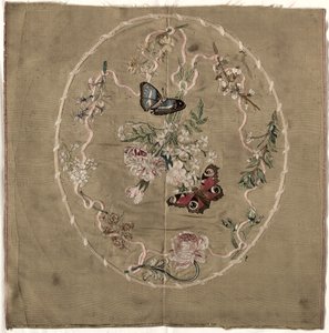 Hímzés Fire Screen-hez alkotó: Unknown artist