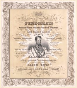 I. Ferdinánd osztrák császár (nyomtatás) alkotó: Unknown artist