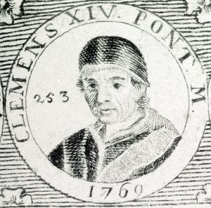 XIV. Kelemen pápa metszete (1705 - 1774). alkotó: Unknown artist