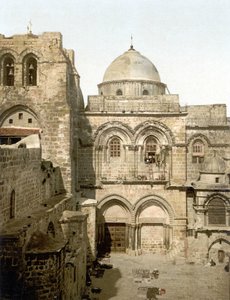 A Szent Sír homlokzata. Jeruzsálem. Photochrome sd. 1890-1900. alkotó: Unknown artist