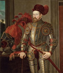 II. Ferdinánd tiroli (Habsburg), Ausztria főhercege – II. Ferdinánd (1529-1595), osztrák főherceg, névtelen arcképe. Olaj, vászon, kb. 1557. Művészettörténeti Múzeum, Bécs alkotó: Unknown artist