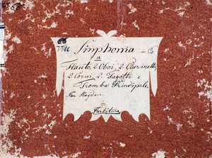 J Haydn B-dúr 66. szimfóniájának első oldala alkotó: Unknown artist