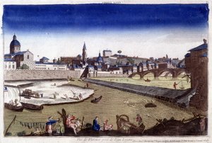 Firenze és az Arno folyó a 18. században. alkotó: Unknown artist