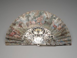 Összecsukható legyező pásztorjelenettel, 1740-50-es évek alkotó: Unknown artist