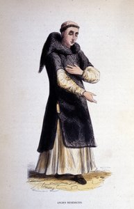Volt bencés. Metszet egy vallási rendekről szóló albumból, Párizs alkotó: Unknown artist