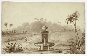 Szökőkút az oázisban alkotó: Unknown artist