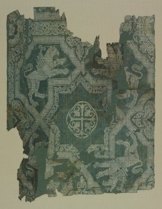 Töredék csillagmintával és griffekkel alkotó: Unknown artist