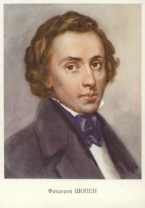 Frederic Chopin, lengyel zeneszerző és zongoraművész (színes litográfia) alkotó: Unknown artist