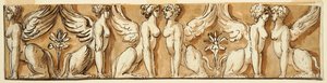 Frieze szfinxekkel alkotó: Unknown artist