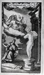 Antoine Houdar (vagy Houdart) de La Motte (1672-1731) librettója a „Le Triomphe des Arts” című művének előképe Michel de la Barre zenéje. 1700. alkotó: Unknown artist