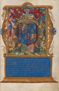 Előlap Claude de Lorraine, Aumale herceg címerével alkotó: Unknown artist