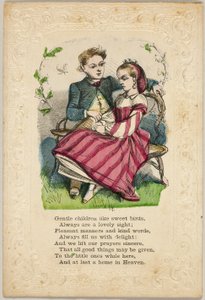 Szelíd gyermekek, mint az édes madarak (Valentin) alkotó: Unknown artist