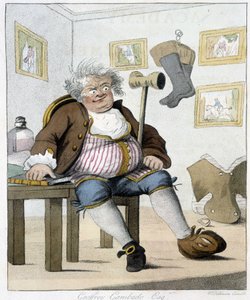 Geoffrey Gambado. Henri William Bunbury „" Lovaglás" című részében alkotó: Unknown artist