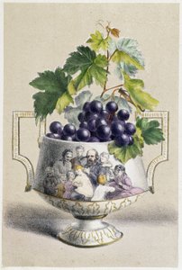 Az őszt jelképező szőlőpohár alkotó: Unknown artist
