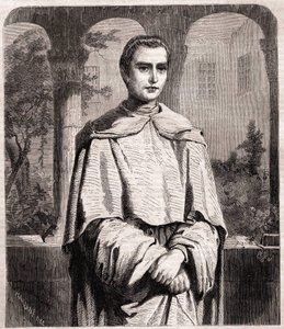 Henri Lacordaire. Francia pap és domonkos 1802-1861. alkotó: Unknown artist