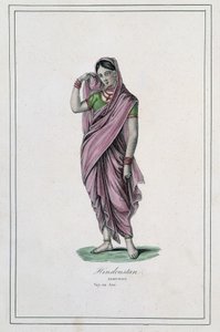 Hindusztán: lány – a „” Album des voyages”-ben alkotó: Unknown artist