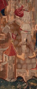 Saint Piat és Saint Eleuthère története, 6. jelenet Részlet balra középen. Egy férfi. alkotó: Unknown artist
