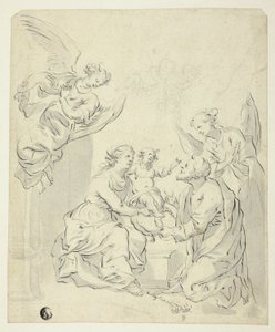 Szent Család angyalokkal alkotó: Unknown artist