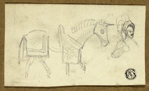 Ló és páncélos ember alkotó: Unknown artist